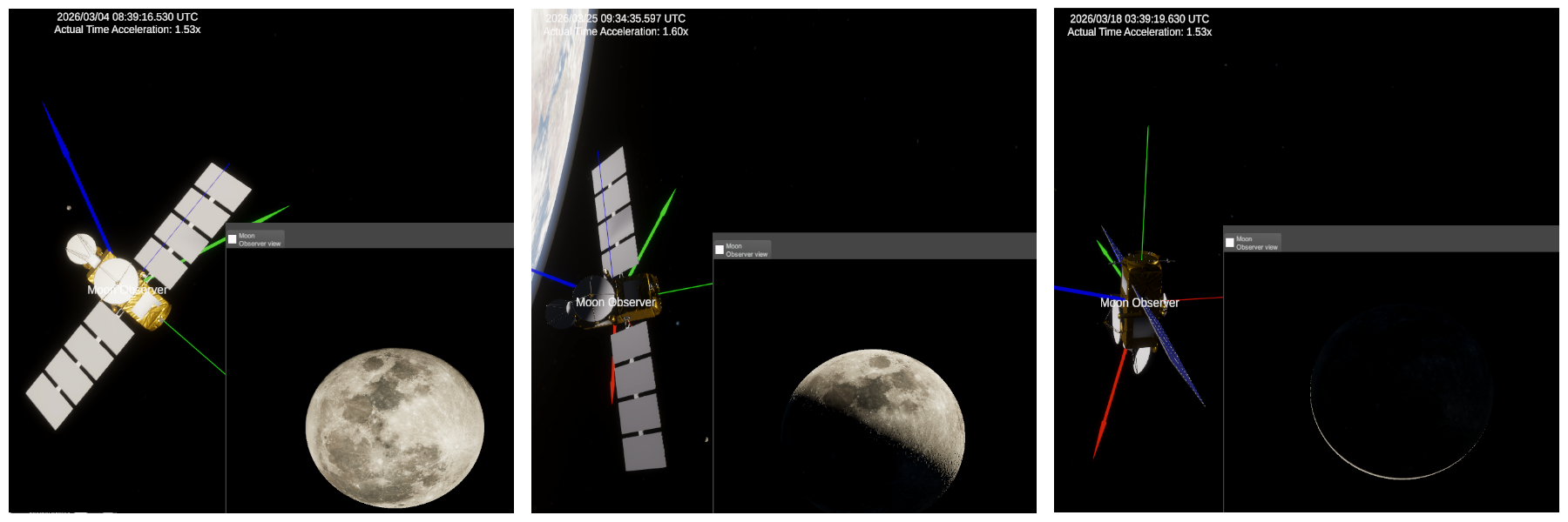 Examples of Moon phases