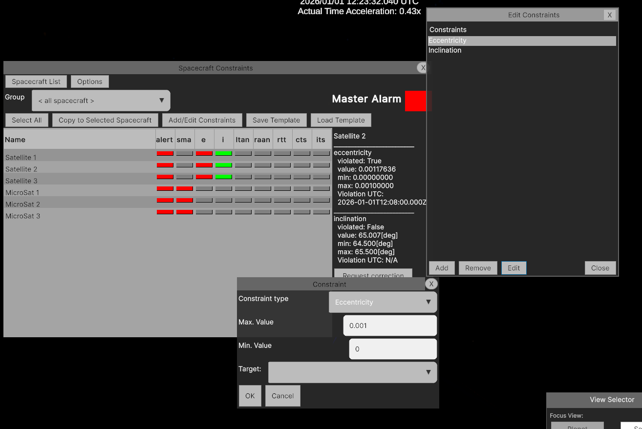 Edit Constraints dialog