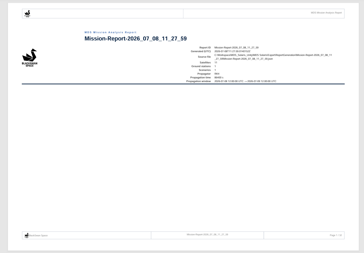 Report generator document example